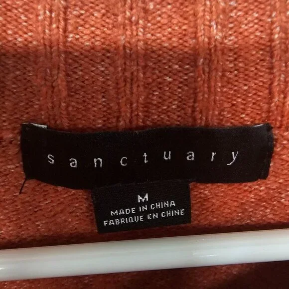 Sanctuary Women's Sweater in Rust Orange - Picture 14 of 16